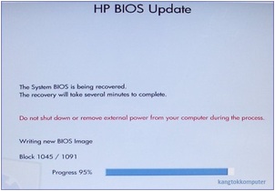 recover BIOS notebook HP