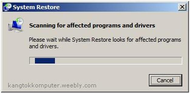 system restore c