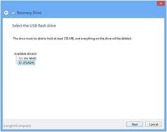 usb recovery drive win 8
